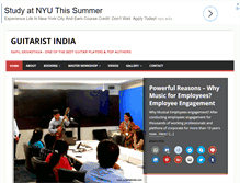 Tablet Screenshot of guitaristindia.com